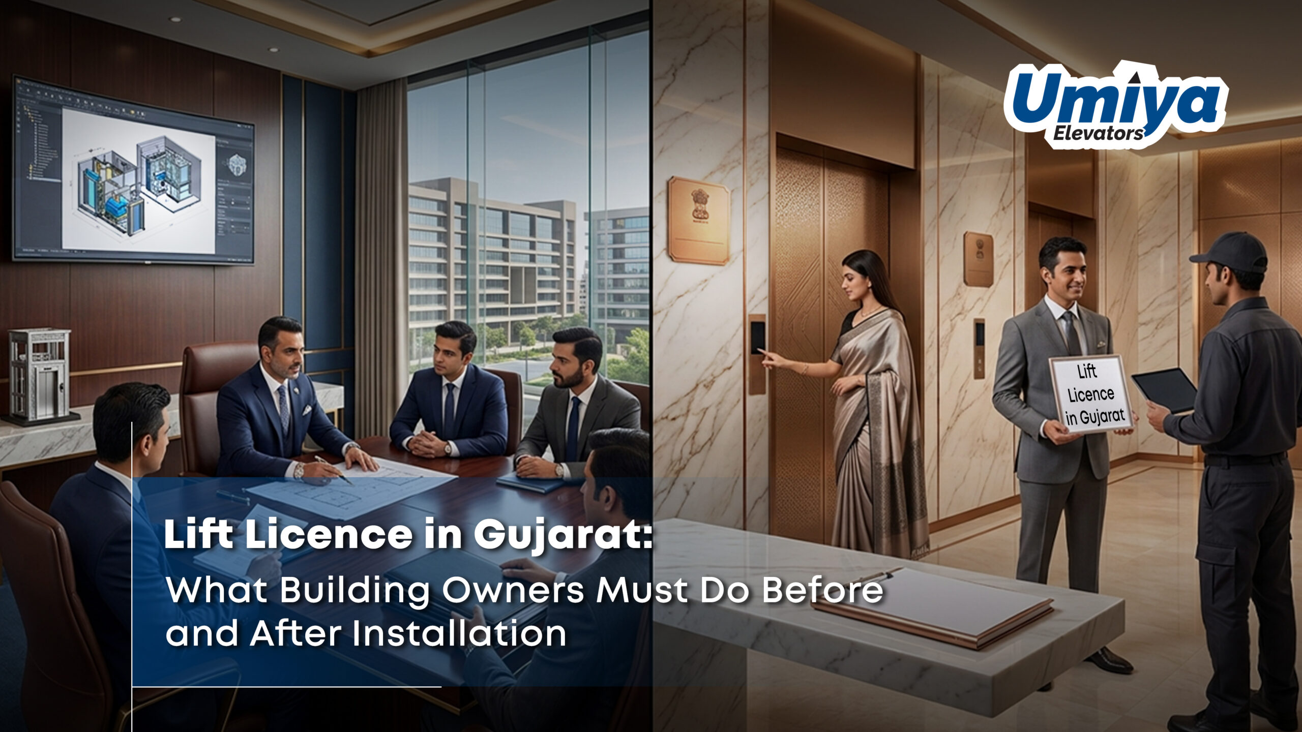 Lift Licence in Gujarat What Building Owners Must Do Before and After Installation - Umiya Elevators