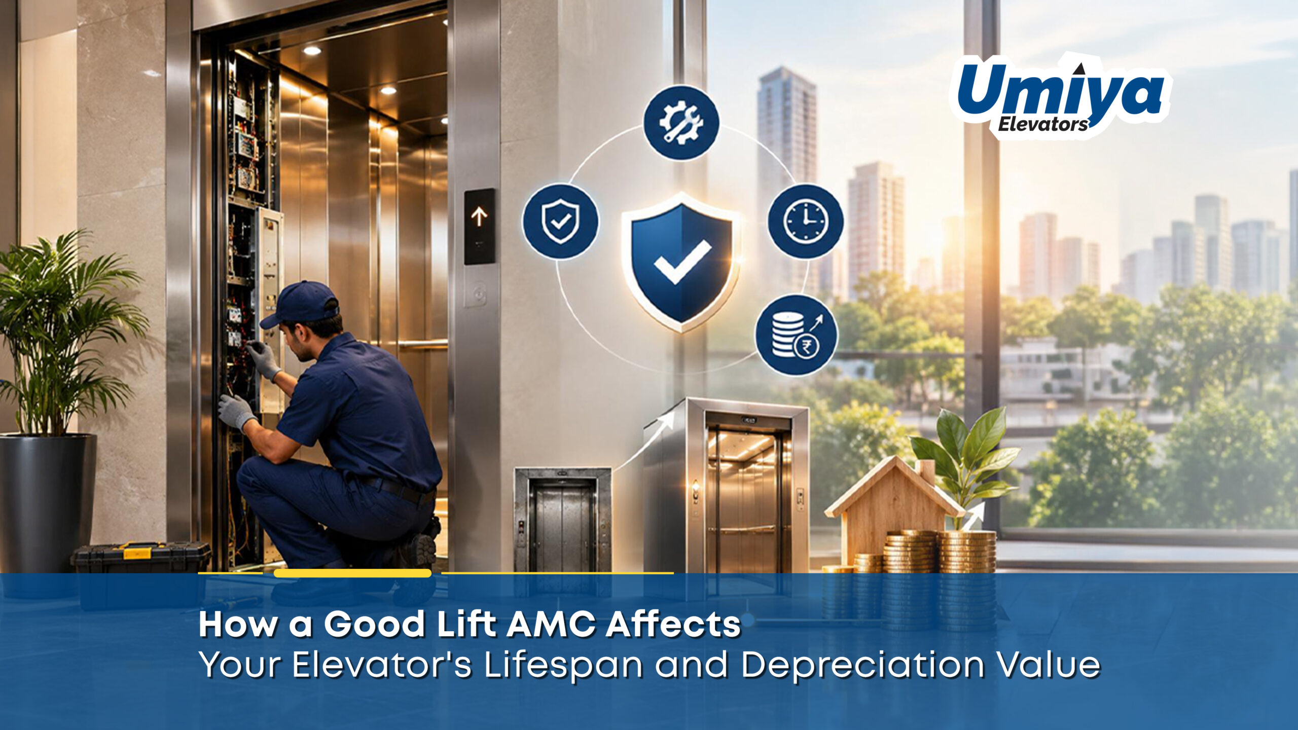 How a Good Lift AMC Affects Your Elevator Lifespan and Depreciation Value - Umiya Elevators